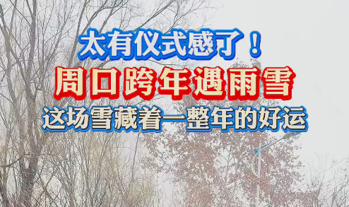 太有儀式感了！周口跨年遇雨雪 這場雪藏著一整年的好運